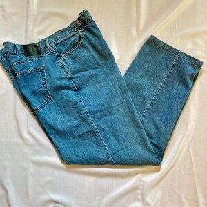 -Vintage Harley-Davidson 44/36 Relaxed Boot Cut Denim Blue Jeans Men's